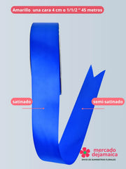 Listón Satinado Azul