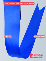 Listón Satinado Azul