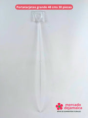 Portatarjetas de plástico transparente
