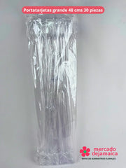 Portatarjetas de plástico transparente