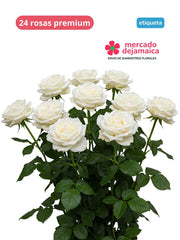 Rosas Blanca Et.Azul