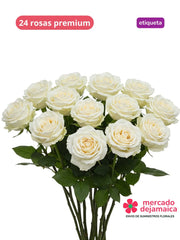 Rosas Blanca Et. Morado